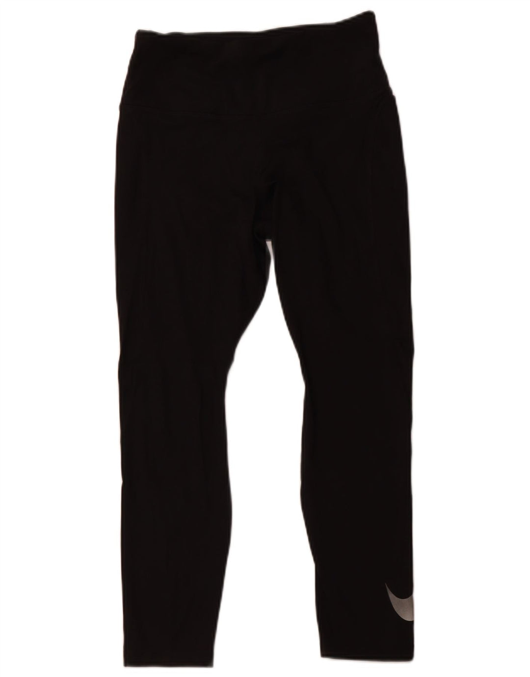 NIKE Ženske Dri Fit Crop Leggings UK 12 Srednji crni poliester