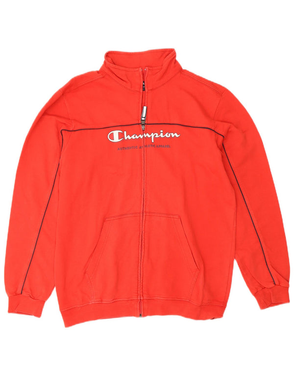 Gornja jakna trenirke Champion Boys Graphic 13-14 Years XL Crveni pamuk