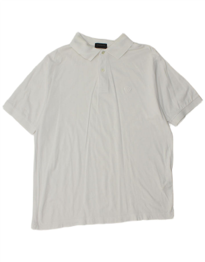 Sergio Tacchini muška polo majica IT 50 srednji bijeli pamuk