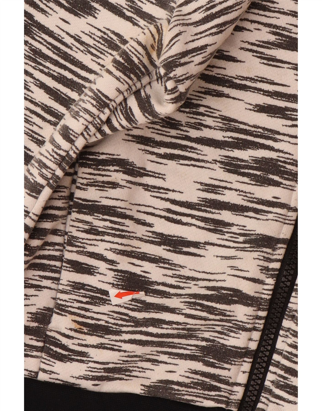 ADIDAS džemper s kapuljačom s patentnim zatvaračem ADIDAS za dječake, 7-8 godina, sivi flekasti poliester