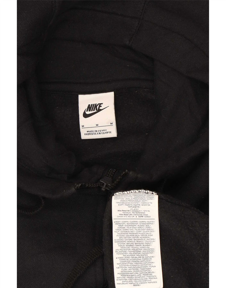 Nike muški pulover s kapuljačom na patentni zatvarač Srednje crni pamuk
