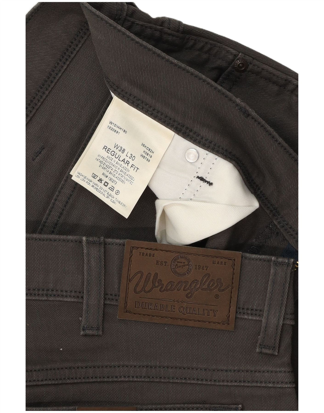Wrangler muške ravne traperice W38 L30 sivi pamuk