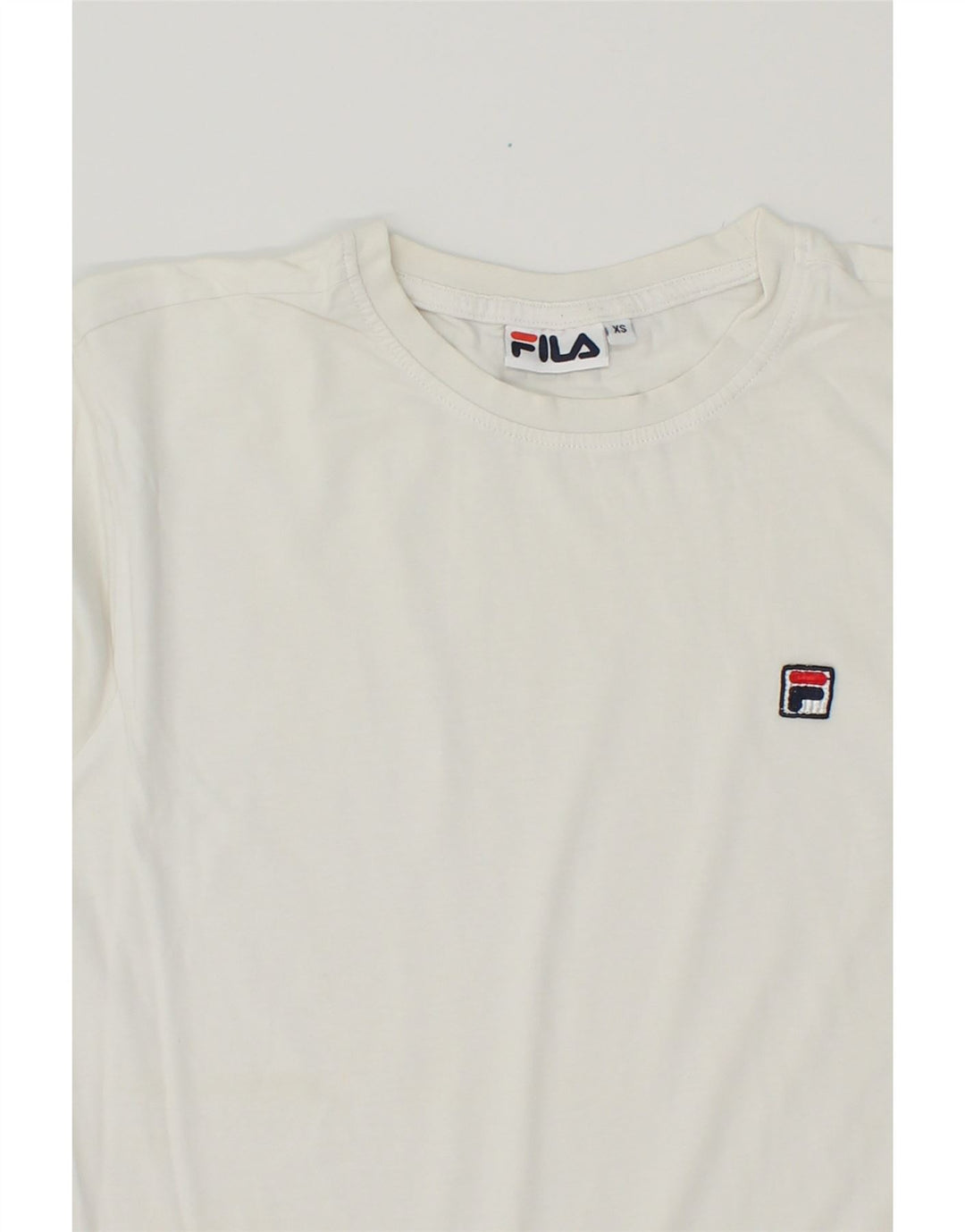 FILA Mens T-Shirt Top XS White Cotton Vintage Fila and Second-Hand Fila from Messina Hembry 