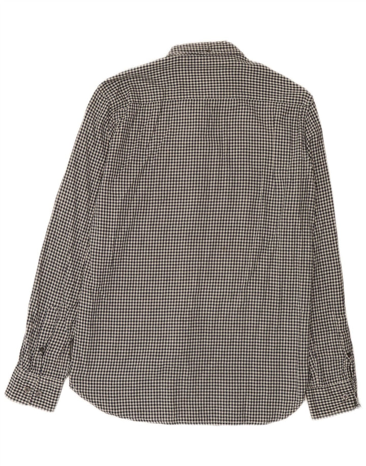 French Connection muška košulja srednje veličine od crnog gingham pamuka