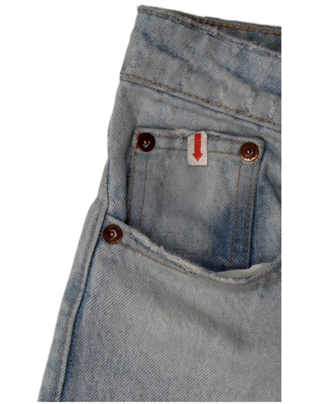 ZARA ženske ravne traperice EU 34 2XS W24 L26 plavi pamuk