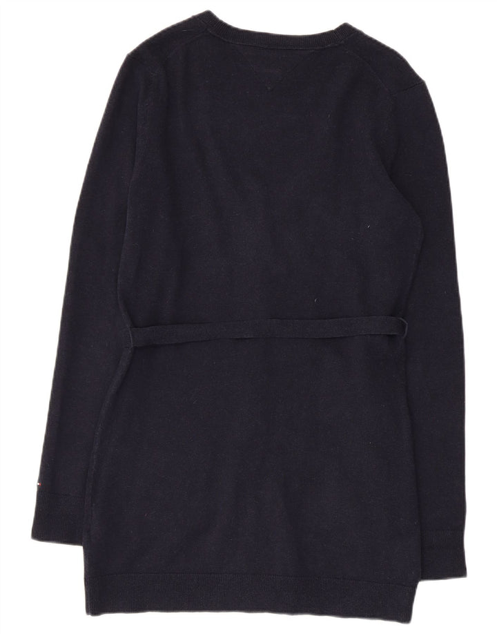 TOMMY HILFIGER Ženski džemper kardigan UK 12 Srednji tamnoplavi pamuk