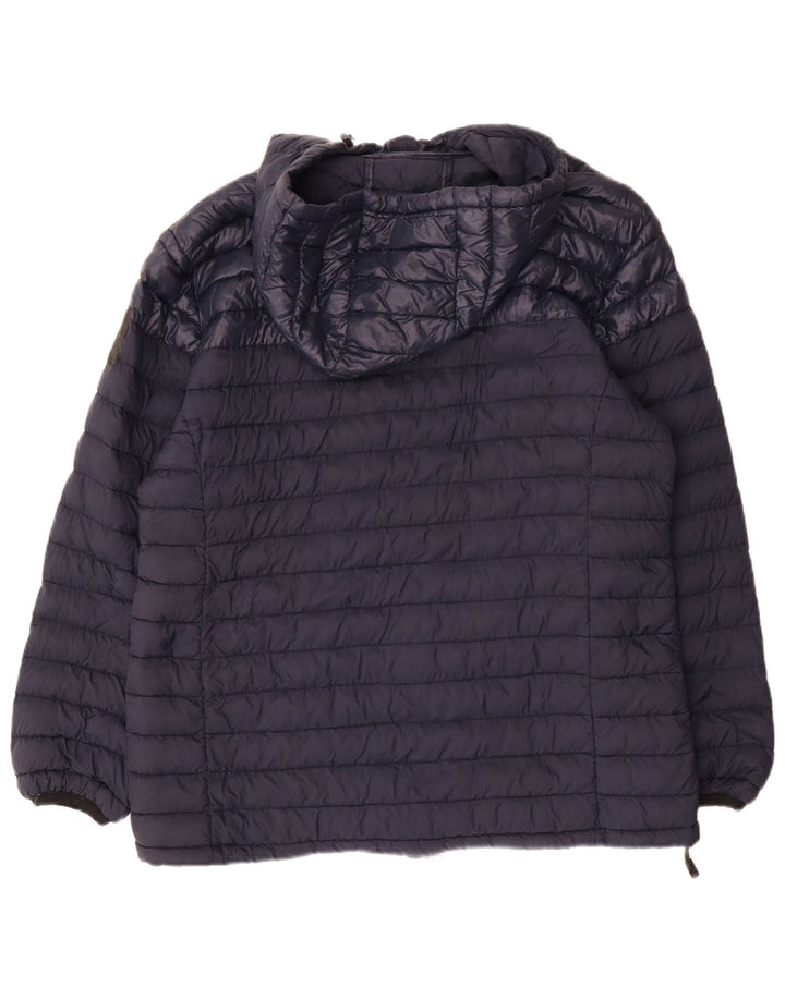 North Sails ženska podstavljena jakna s kapuljačom UK 18 XL tamnoplavi poliamid