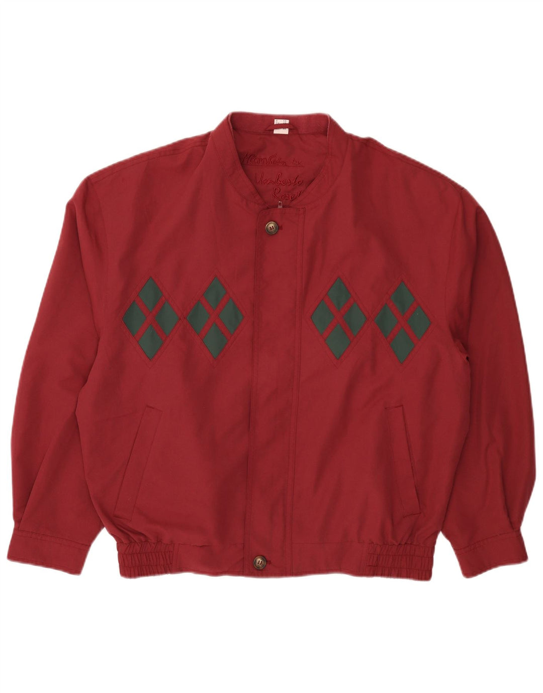 UMBERTO ROSETTI muška bomber jakna UK 38 Srednje bordo Argyle/Diamond