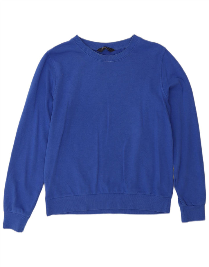 Marks & Spencer ženska majica prekomjerne veličine UK 10 Small Blue Cotton