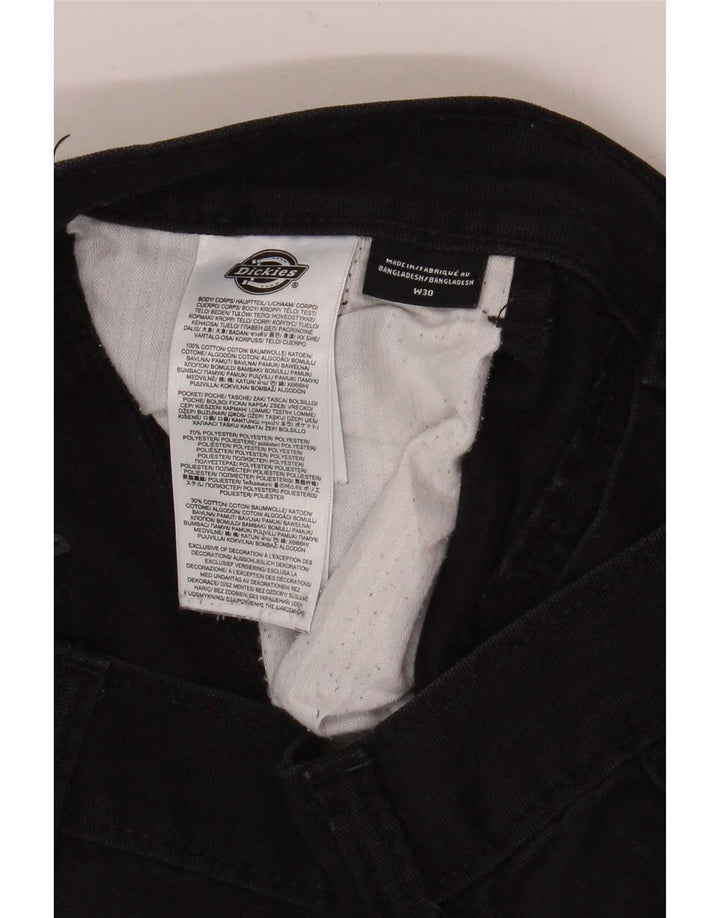 Dickies muške ravne kargo hlače W30 L32 crni pamuk