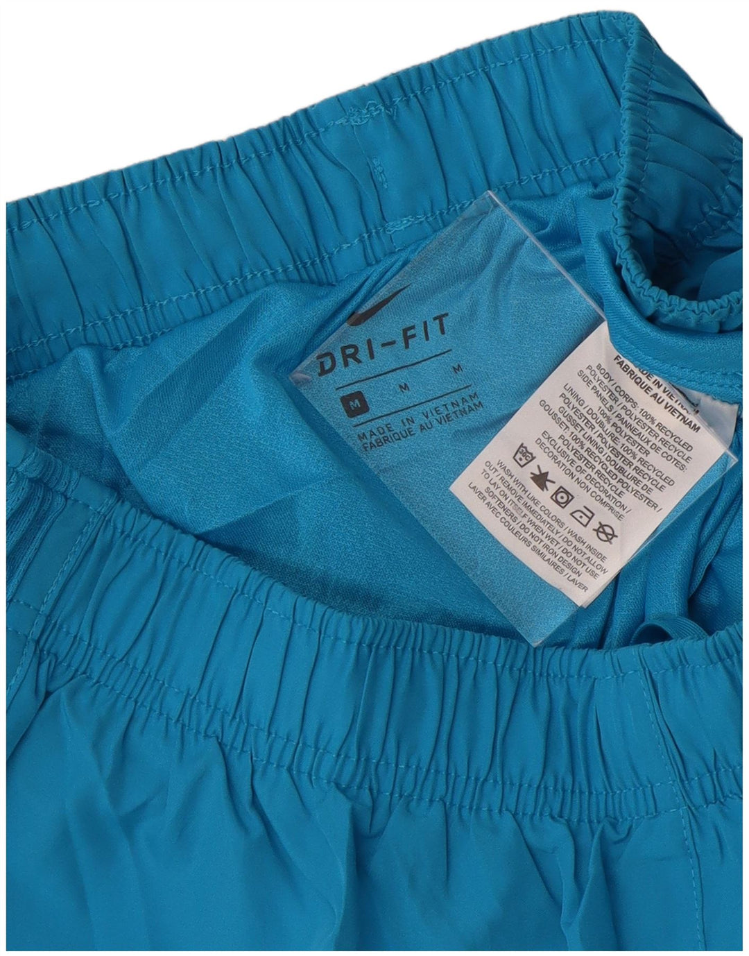 NIKE ženske kratke sportske hlače Dri Fit UK 14 srednje plavi poliester