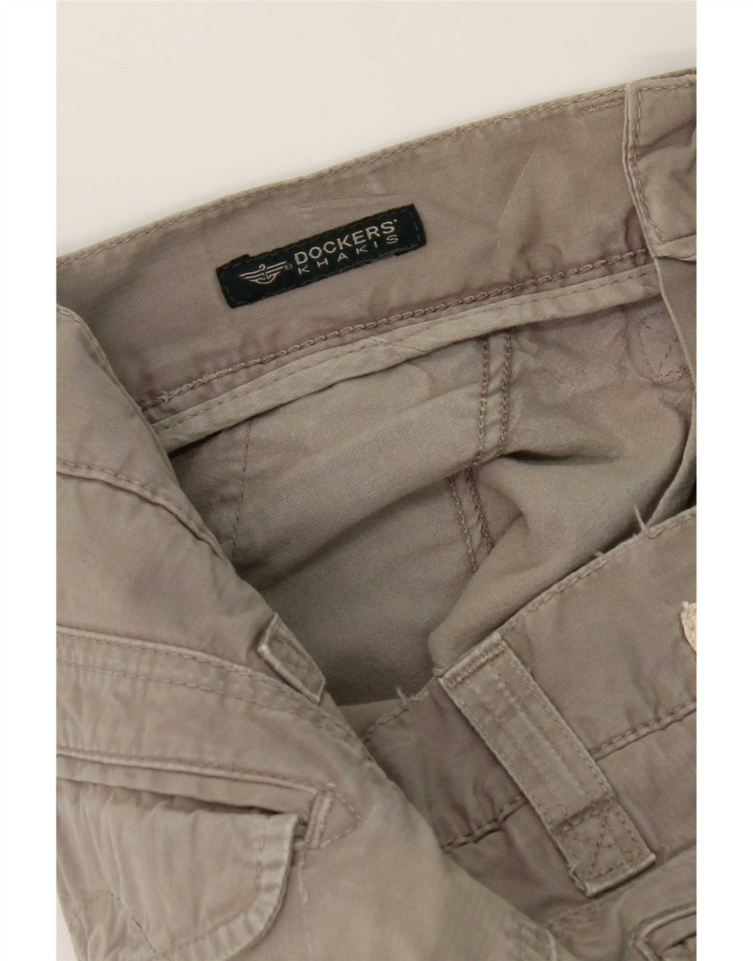 Dockers muške ravne chino hlače kaki boje W30 L32 sive