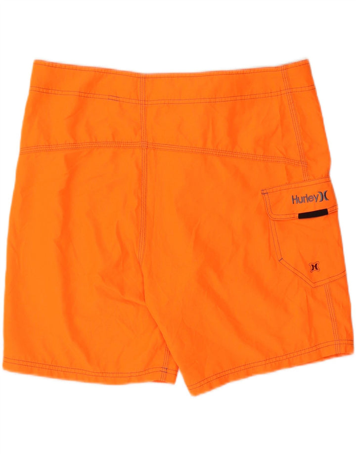 HURLEY Mens Swimming Shorts Large  Orange Polyester Vintage Hurley and Second-Hand Hurley from Messina Hembry 