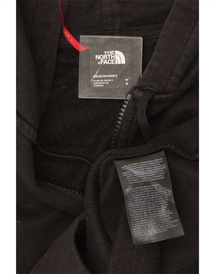 The North Face muški pulover s kapuljačom na patentni zatvarač Srednje crni pamuk