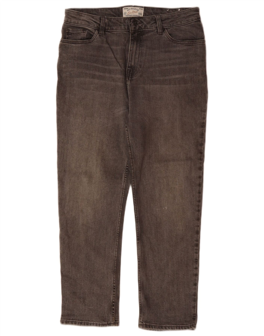 FAT FACE Ženske Chesham Girlfriend skraćene traperice UK 10 male W30 L24 sive