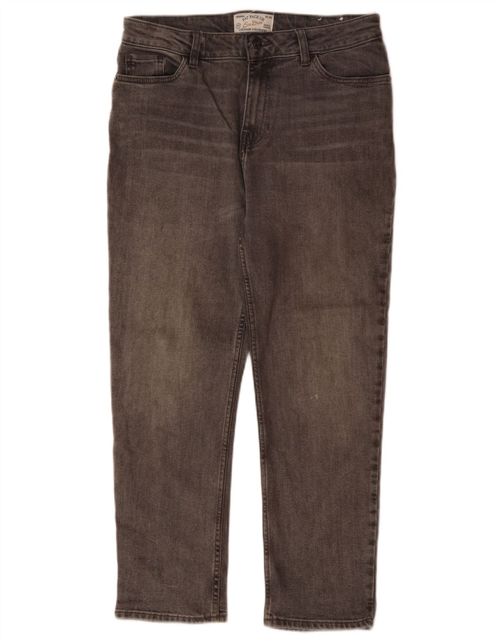 FAT FACE Ženske Chesham Girlfriend skraćene traperice UK 10 male W30 L24 sive