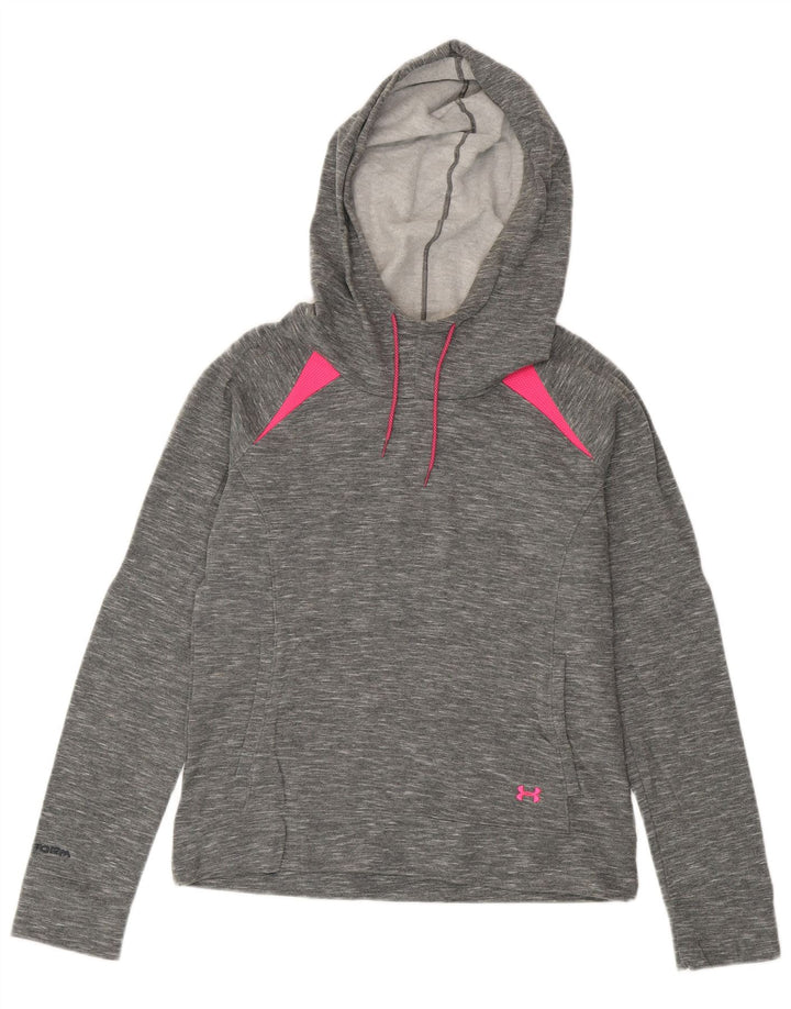 Ženska majica s kapuljačom Under Armour Cold Gear UK 14 srednje siva boja