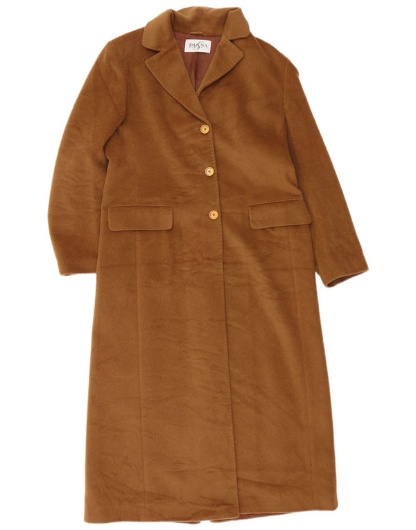 Diana Gallesi ženski kaput UK 12 srednje smeđi moher