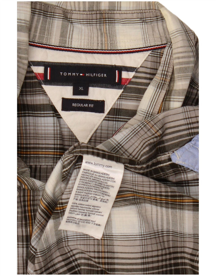 Tommy Hilfiger muška košulja standardnog kroja XL sivi karirani pamuk