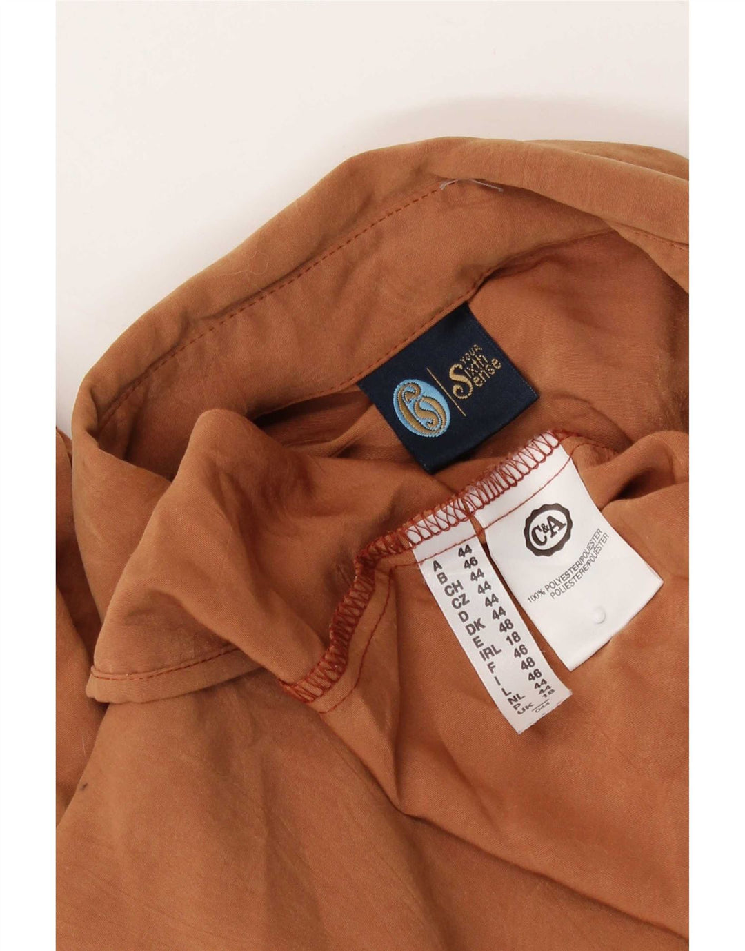 C&A ženska košulja YOUR SIXTH SENSE UK 18 XL smeđi poliester