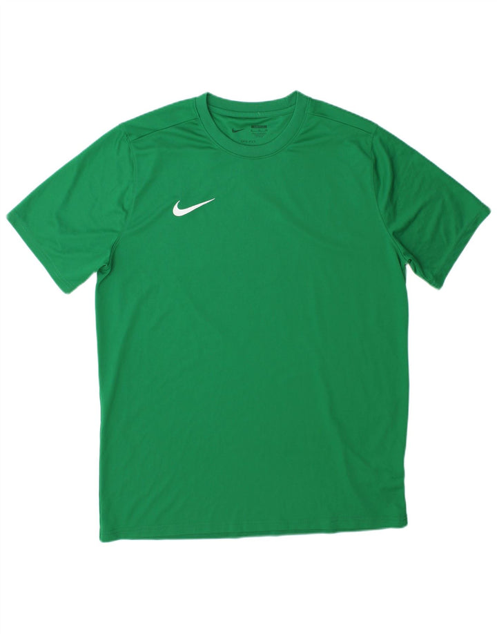 Nike Dri Fit majica kratkih rukava XL zeleni poliester