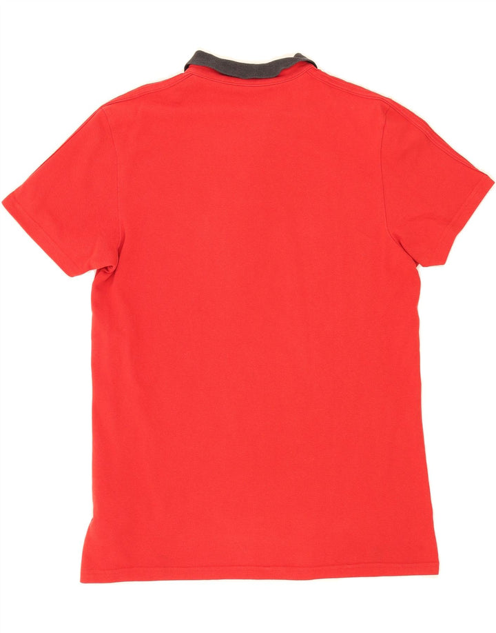 ADIDAS Mens Climalite Polo Shirt Medium Red Cotton Vintage Adidas and Second-Hand Adidas from Messina Hembry 