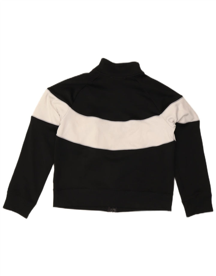 NIKE Girls Tracksuit Top Jacket 13-14 Years XL Black Colourblock Vintage Nike and Second-Hand Nike from Messina Hembry 