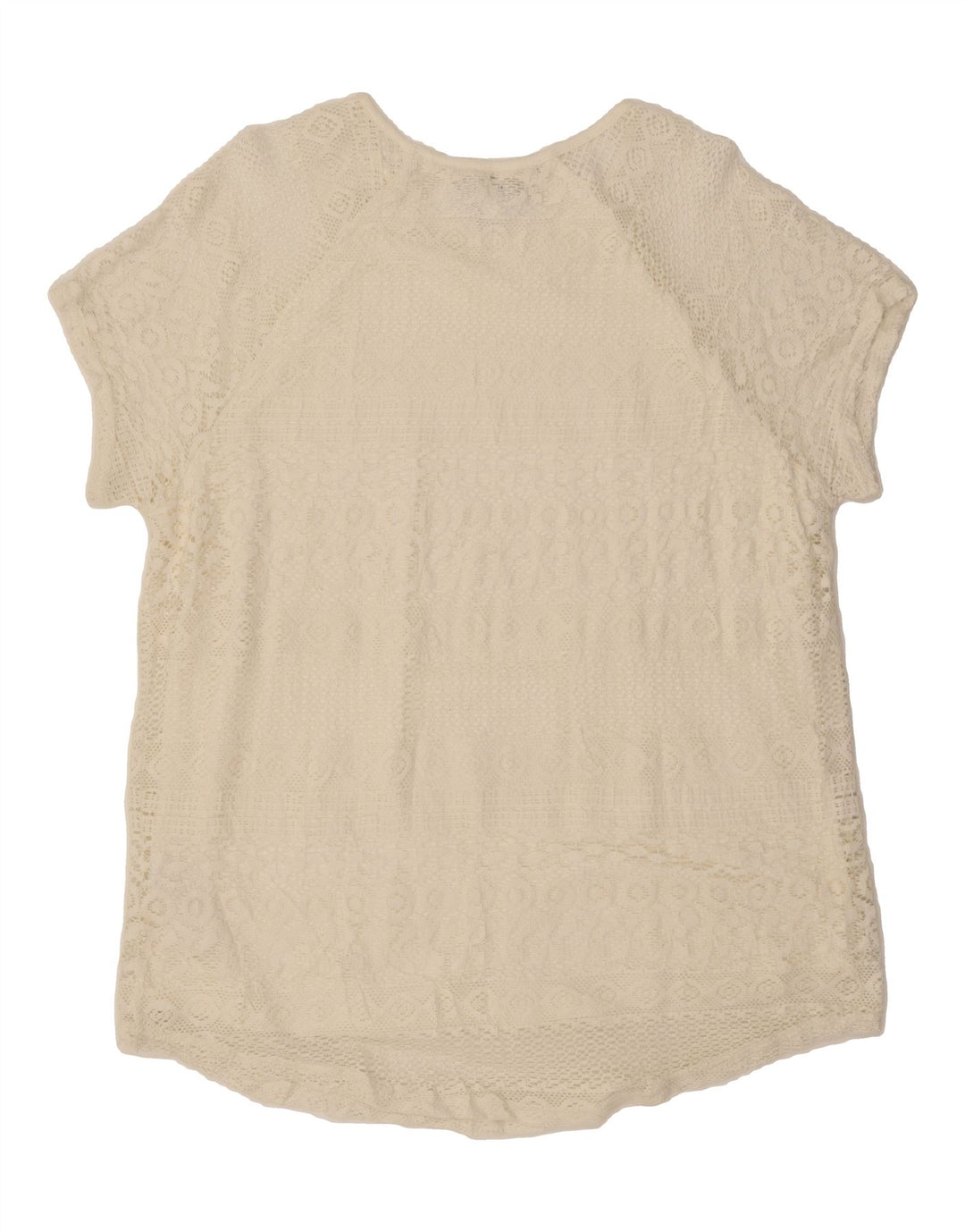 CHAPS Womens Lace Blouse Top UK 20 2XL White Cotton Vintage Chaps and Second-Hand Chaps from Messina Hembry 