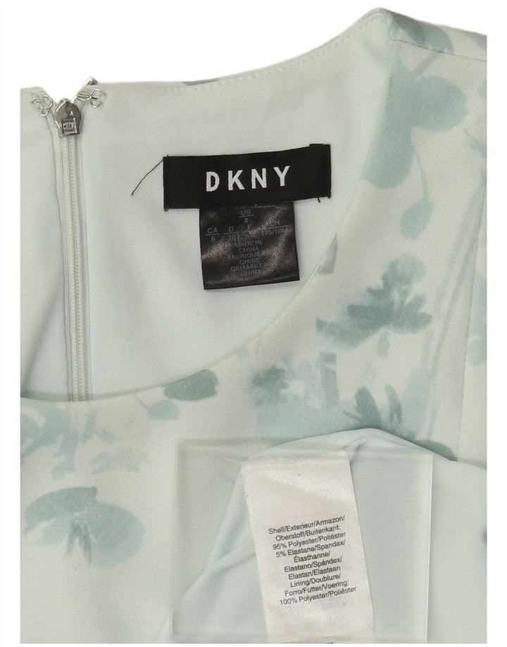Dkny ženska haljina A-kroja bez rukava EU 40 Srednje zelena cvjetna poliester