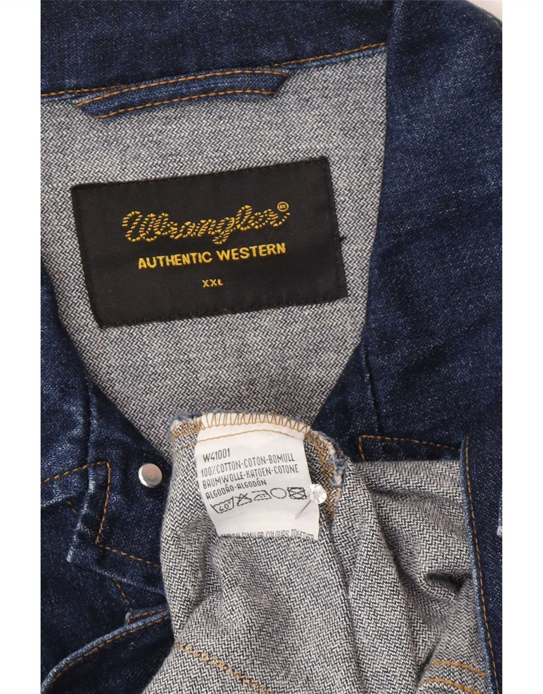 Wrangler muška traper jakna UK 44 2XL plavi pamuk