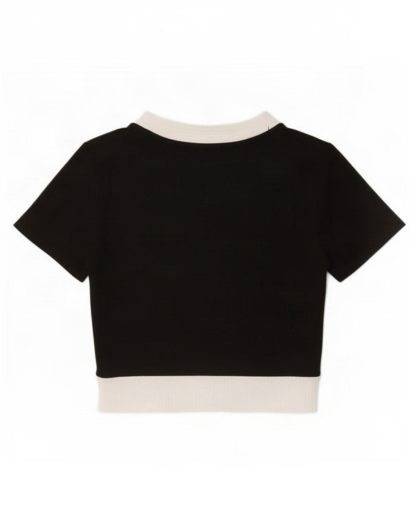 Zara Ženski Trafaluc Crop Top UK 10 Small Black Colourblock