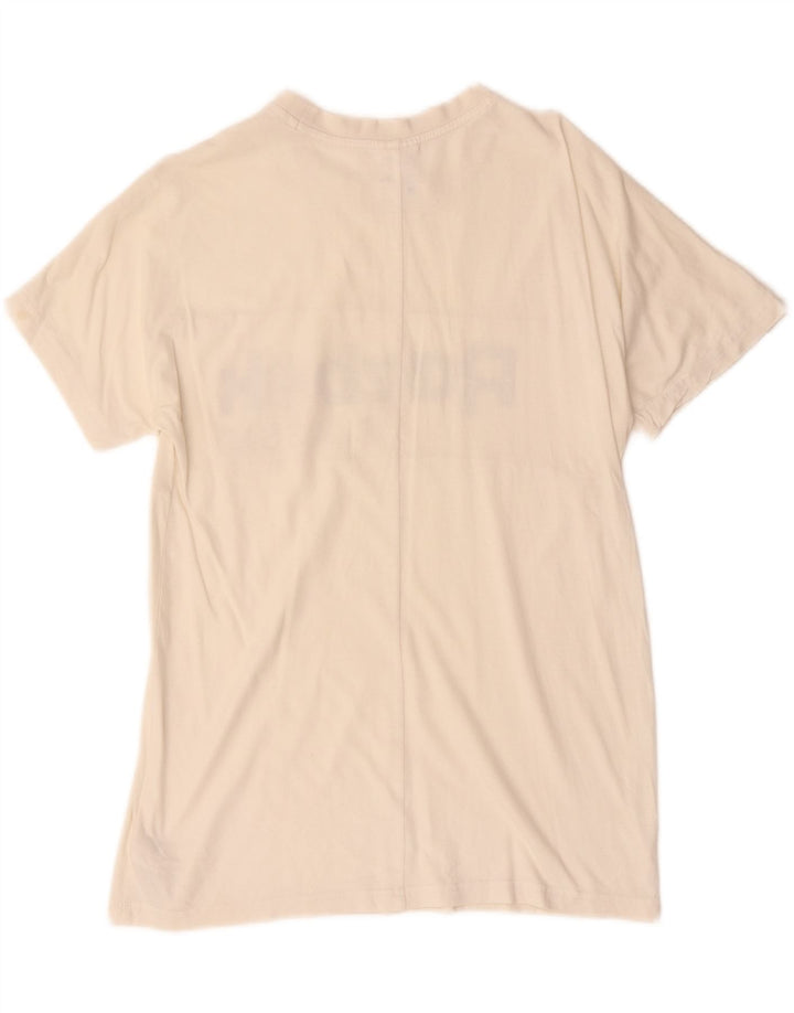 Reebok ženska majica kratkih rukava s grafičkim motivima, UK 12, srednje bijele boje, pamuk