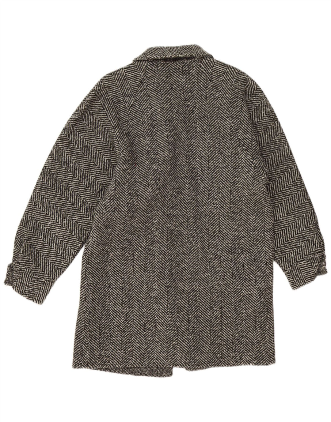 Vintage ženski kaput UK 14 Srednje siva riblja kost