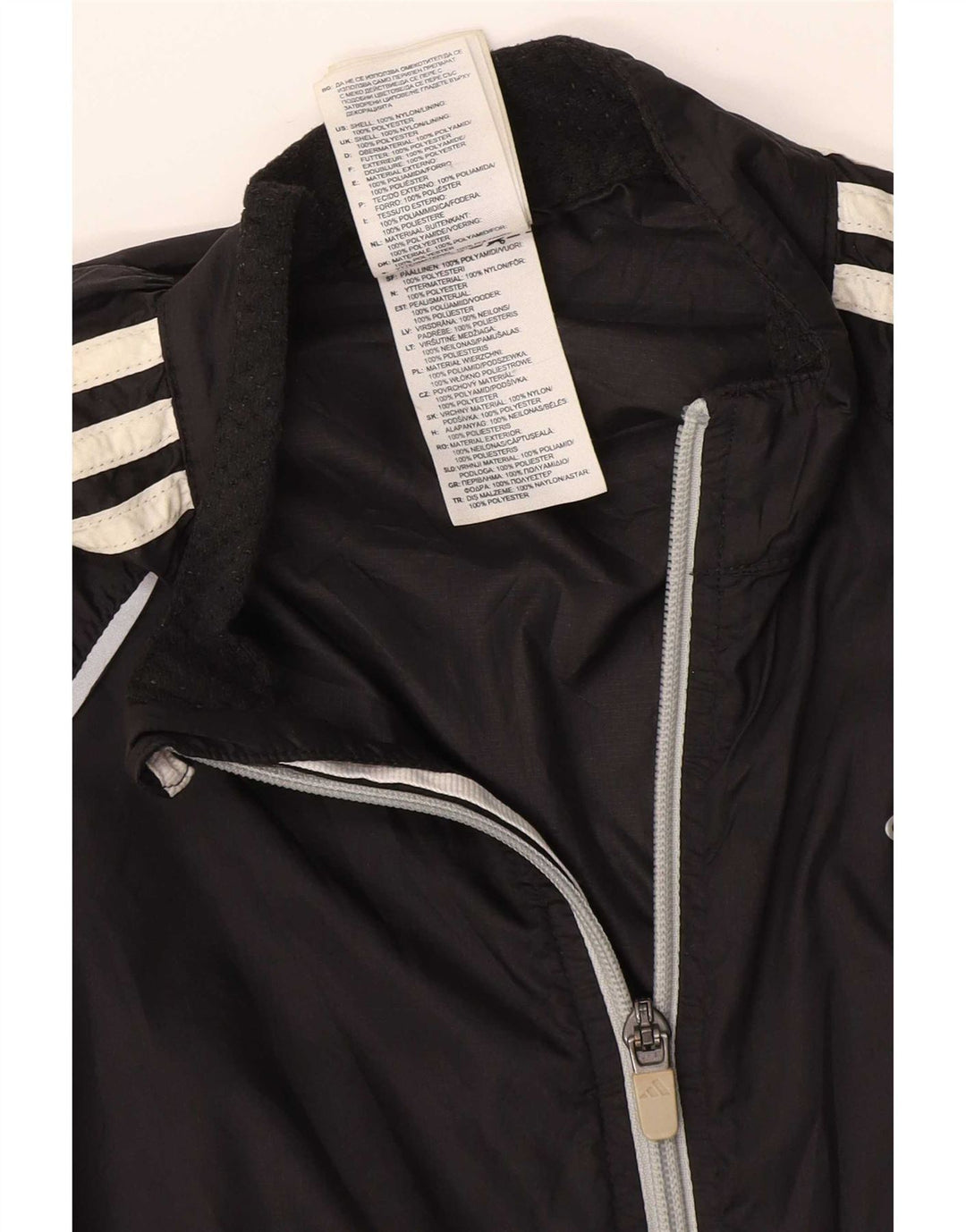 Adidas ženska gornja jakna za trenirku UK 10 mala crna najlonska
