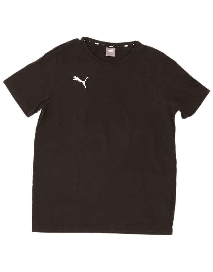 PUMA Mens T-Shirt Top Large Black Cotton