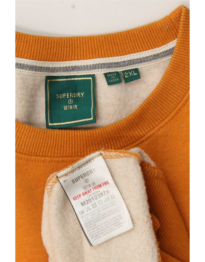 SUPERDRY muški džemper 2XL žuti pamuk