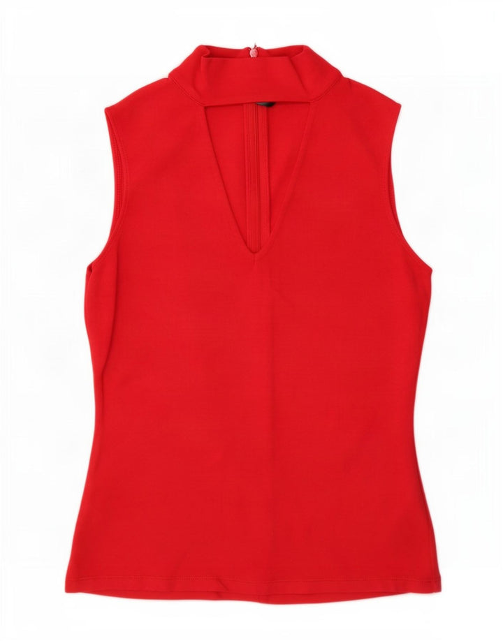 Top ženske bluze Karen Millen UK 10 Mala crvena viskoza