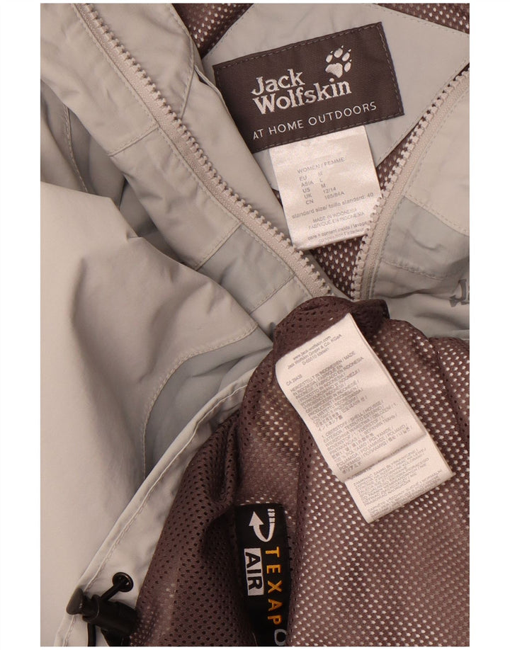 Jack Wolfskin ženska kišna jakna s kapuljačom UK 12/14 srednje siva boja