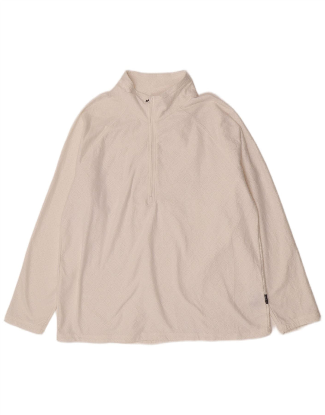 Eddie Bauer Ženska trenirka s patentnim izrezom Top UK 18 XL bijela geometrijska