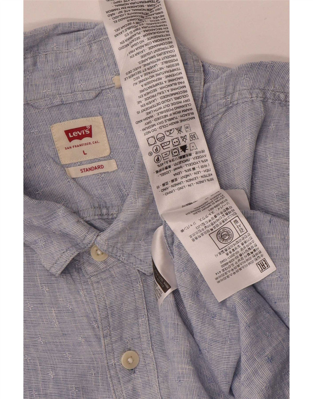Levi's standardna muška košulja od plavog lana