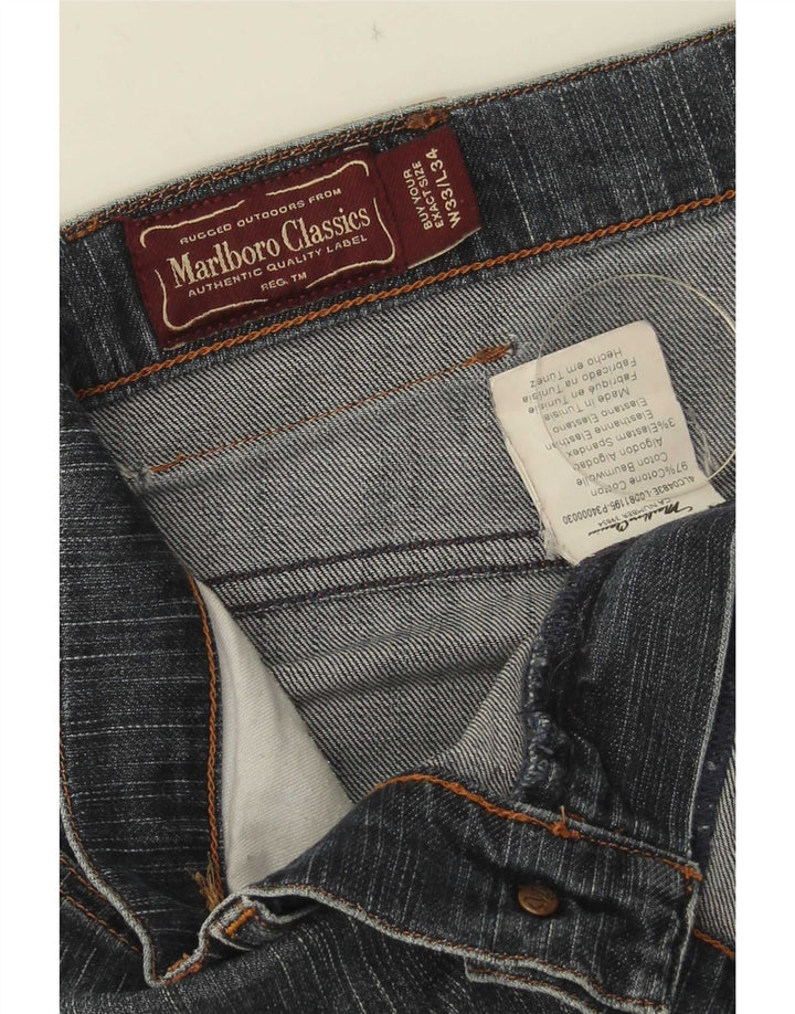 Marlboro Classics Mens Straight Jeans W33 L31 Plavi pamuk