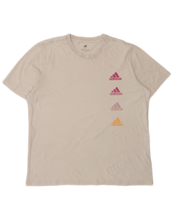 ADIDAS muška majica s grafičkim motivima, veliki bijeli pamuk