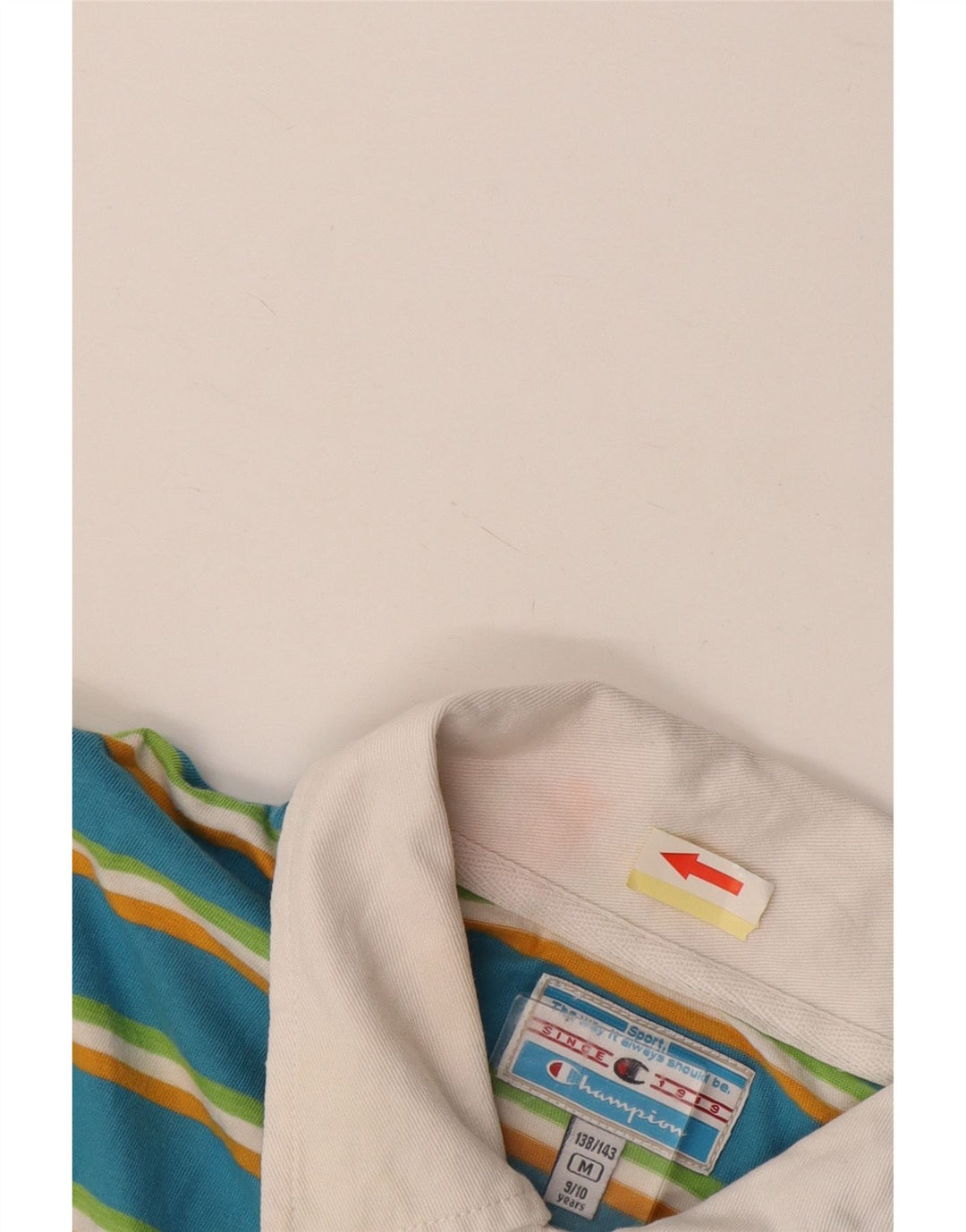 CHAMPION Polo majica s grafičkim motivima za dječake 9-10 godina, pamuk na srednje plave pruge