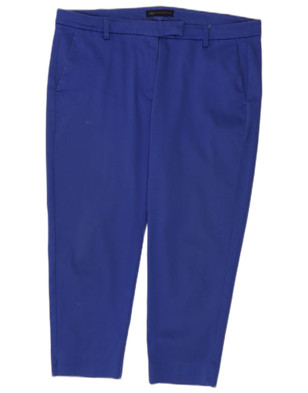 Marks & Spencer ženske sužene skraćene hlače UK 16 Large W36 L23 Plave