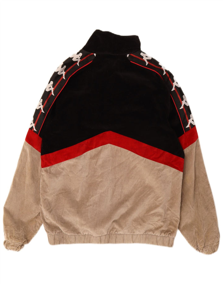 Kappa muška bomber jakna s grafičkim motivima UK 38, pamuk srednje crne boje