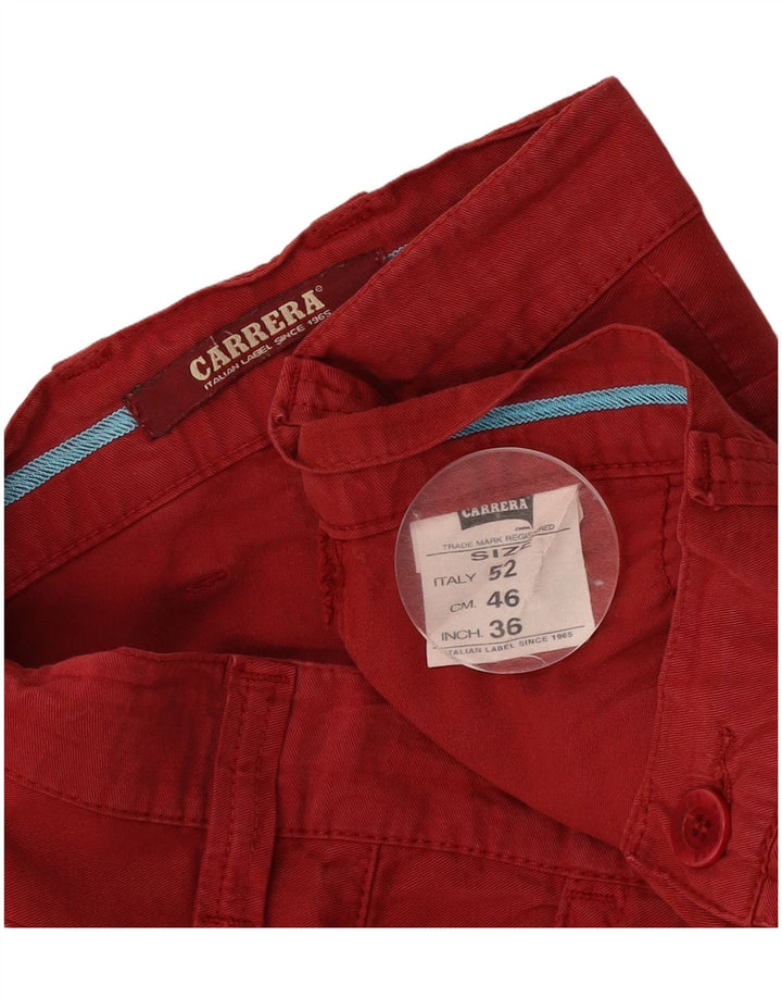 Carrera muške kargo kratke hlače IT 52 XL W36 crveni pamuk