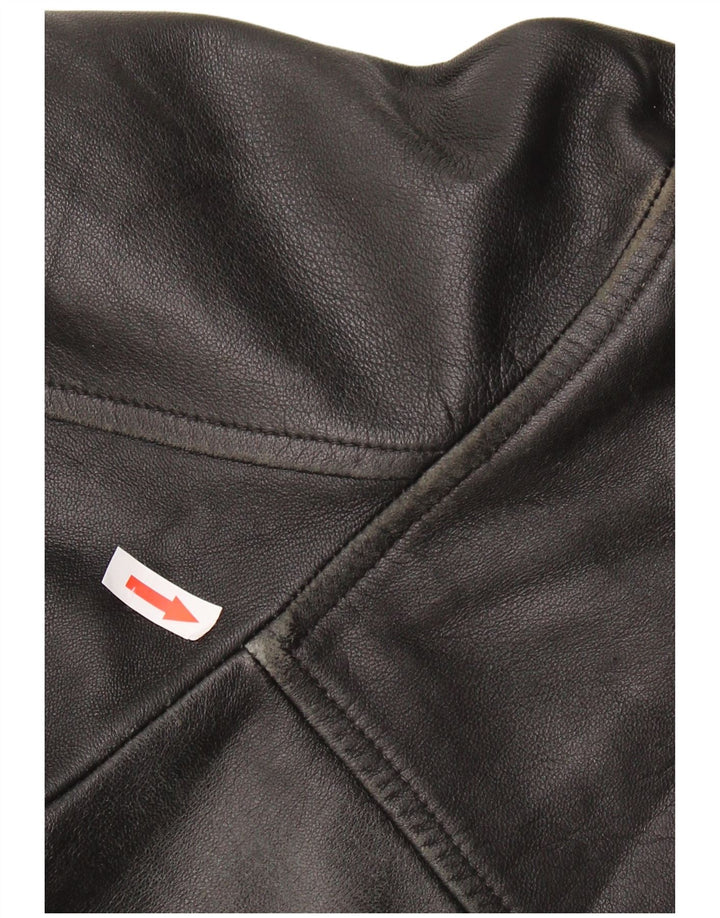 VINTAGE muška kožna jakna UK 42 XL crna koža