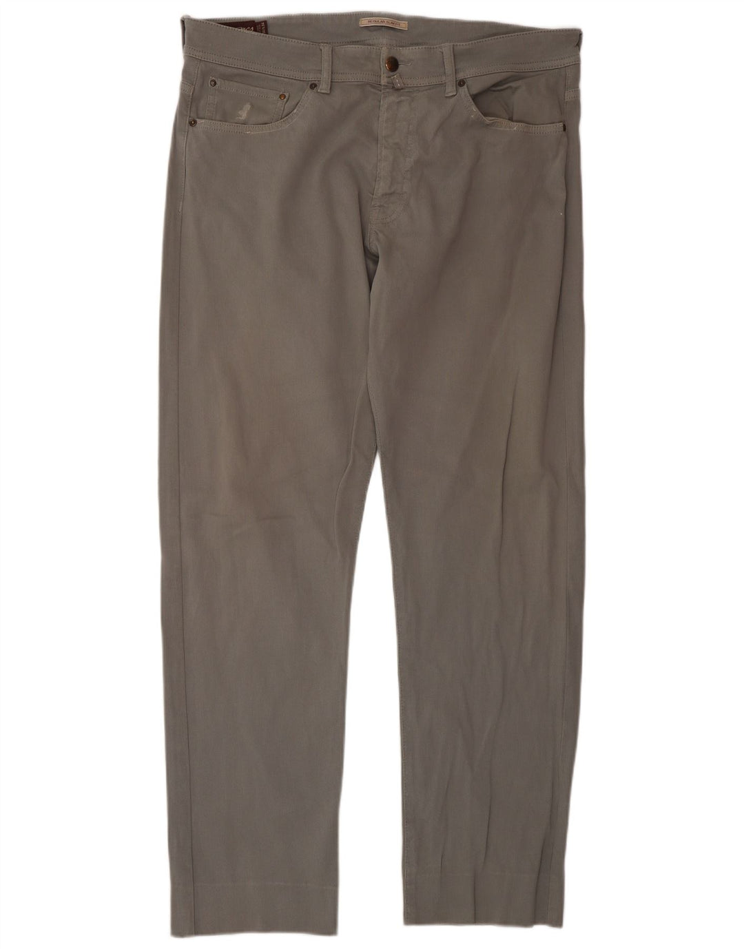 Marlboro Classics Regular Slim Fit ležerne hlače W34 L34 sive