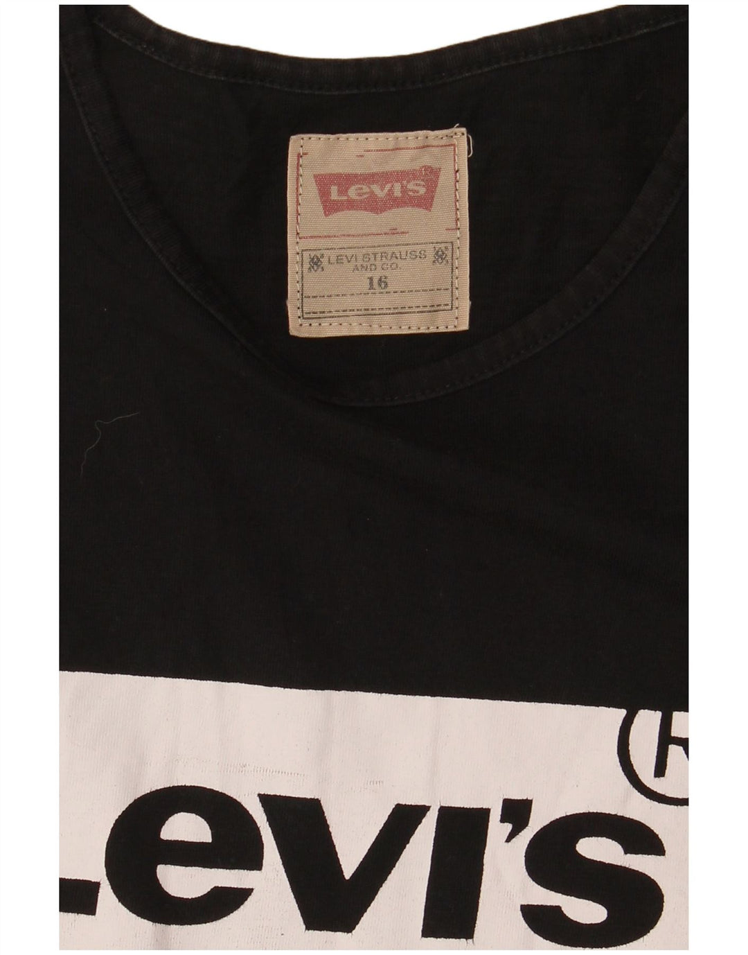 Gornja majica kratkih rukava Levi's Boys Graphic T-Shirt 15-16 Years Black