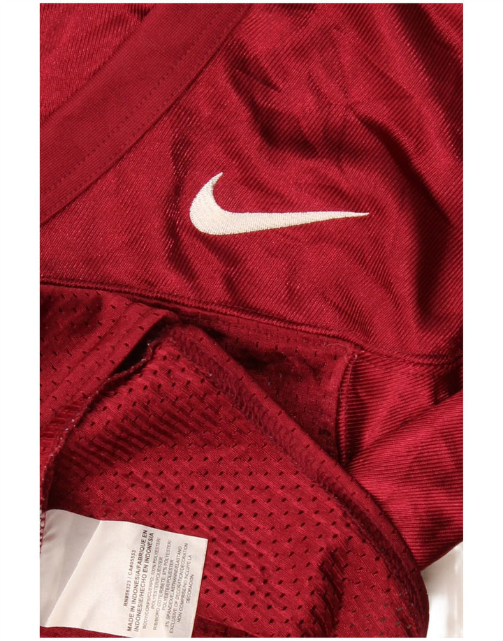 Nike Ženska majica kratkih rukava UK 8 Small Burgundy Poliester